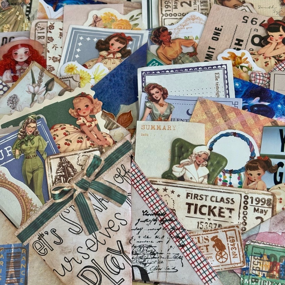 Ephemera Bundle: 20 Pieces for Mixed Media Art Junk Journal Scrapbooking - Picture 2 of 16